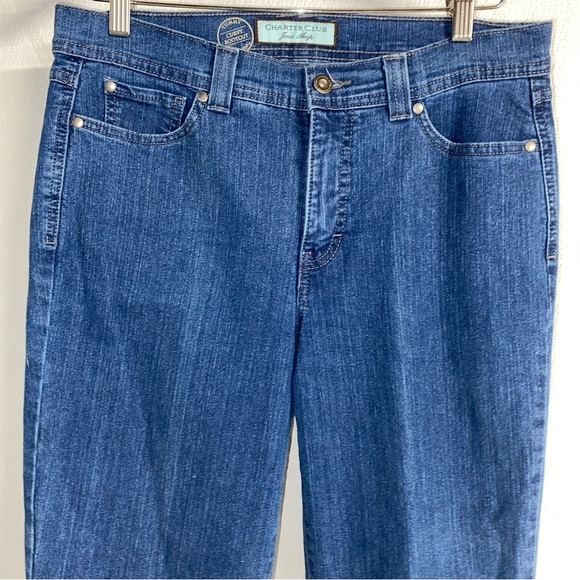 Charter Club Jean Shop Curvy Bootcut Jeans, Tummy Slimming, Size 8 - Picture 3 of 10